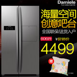 Damiele/达米尼 BCD-606WKSDB香槟灰 双开门家用对开门电冰箱吧台