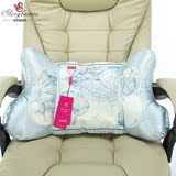 圣芭曼 夏季冰丝办公室椅子护腰垫子汽车座椅靠垫舒适保健凉腰枕