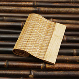 碳化竹丝隔热茶铺茶帘茶席 创意特色竹条茶托 天然功夫茶具茶道垫