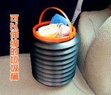 车载垃圾桶箱挂式塑料伸缩置物圆桶创意环保车内汽车用品热销