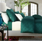美式四件套奢华床上用品欧式样板房软装八件套纯色素色床品多套件