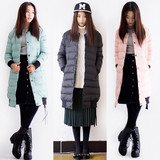 冬季外贸原单日系日单f韩版出口女装中长款直筒羽绒棉衣棉服外套
