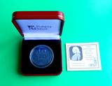 马恩岛2010年弗里德里希·亨德尔诞生325周年蓝色钛金属纪念币