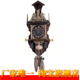 壁挂钟|高档木质机械挂钟|老式上弦钟表|仿古董钟|纯铜古典家居