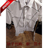 太平鸟男装2015夏装新款专柜正品代购男士短袖衬衫B1CC52484-398