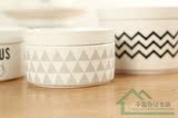 Zakka北欧风 3.5寸圆形碗陶瓷碗现代简约餐具厨房家居用品