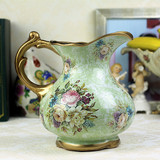 欧式陶瓷花瓶花艺仿真花套装  客厅家居台面餐桌复古花瓶装饰摆件