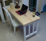 简易定制实木电脑桌笔记本台式家用 简约定做写字台松木学习书桌