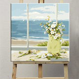 [转卖]diy数字油画包邮大幅手绘客厅风景花卉地中海填色数码