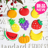 新款热销 创意可爱蔬果冰箱贴磁贴 卡通立体早教水果软胶装饰贴