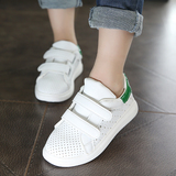 夏季女童小白鞋男童白色板鞋儿童透气网鞋小学生女孩休闲运动鞋