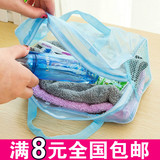 韩国透明旅行化妆品收纳袋整理袋 洗漱包手拎浴室防水洗漱袋女