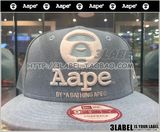 AAPE 香港代购 16女潮牌经典猿人字母LOGO图案时尚棒球帽4370$599