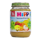 德国Hipp喜宝有机2段菠萝苹果桃橙混合热带水果泥190g 6个月 4401