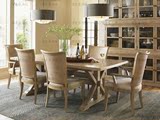美式乡村地中海新古典田园复古怀旧 实木雕花餐桌 书桌咖啡桌