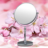 台式双面化妆镜子随身便携梳妆镜欧式公主放大化妆镜6英寸