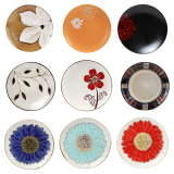 陶瓷餐具日韩式陶瓷盘子创意水果盘手绘点心沙拉菜盘西餐牛排盘