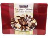 costco美国Kirkland European 欧洲巧克力曲奇饼干礼盒装1.4千克