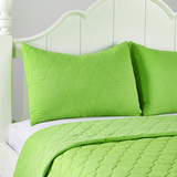 馨赏家美克美家绿色绗缝纯棉二/三件套床品被套床单 1Z0501030007