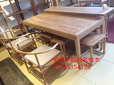北京特价现代老榆木餐桌餐椅 实木写字台画案电脑做琴桌茶楼茶桌