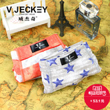 V﹒JECKEY/威杰奇2条装 木代尔 棉 时尚潮流星男士平角内裤