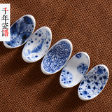 日本进口美浓烧陶瓷筷架子日式和风餐具素雅筷架筷托 置物架 现货