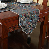 欧式古典桌旗中式现代茶几旗红木家具高档餐桌布艺电视柜长条盖布