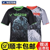 2016新款Victor胜利羽毛球服男女款夏季短袖圆领T恤运动衫6040