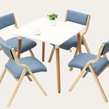 创意折叠椅子简约现代餐桌家用布艺餐椅电脑椅休闲书桌靠背凳躺椅