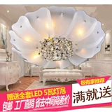 欧式水晶吸顶灯创意现代简约客厅花瓣餐厅灯温馨浪漫大气卧室灯具