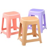 时尚成人加厚塑料凳子家用餐厅椅子高凳方凳圆凳餐桌凳板凳櫈子