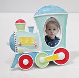 韩国代购正品进口小火车造型周岁 百天儿童可爱相框 新生儿礼物R1