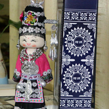贵州省侗族人偶民族娃娃娃娃手工艺礼品装饰摆设限时折扣包邮
