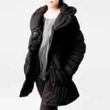 出口日本原单女装2014冬装新款女士中长款棉衣加厚棉袄棉服包邮