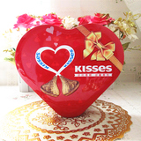 kisses好时 巧克力 礼盒铁盒装 10粒好时加4粒好时排块满50盒包邮