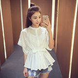 新款2016夏季韩版短袖防晒衣女薄外套纯色开衫宽松两件套装服C450