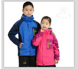 儿童冲锋衣男童女童正品三合一户外两件套装小孩登山服外套滑雪服