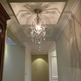美式乡村水晶吊灯客厅餐厅卧室走廊过道楼梯北欧创意个性复古灯饰