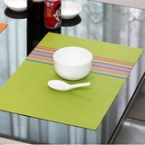 简约长方形欧式西餐垫隔热垫 pvc时尚防水餐垫桌垫盘布垫碗垫子