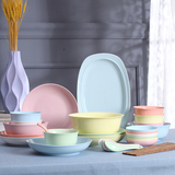 冰花瓷创意陶瓷中式欧式碗碟碗筷碗盘子厨房日用餐具套装结婚礼物