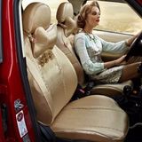 威威2016新款 汽车座套女性蕾丝坐套 定制全包围汽车座套专车专用
