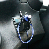 日本YAC车载蓝牙耳机支架车用耳机支架耳机线收纳整理夹汽车用品