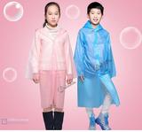 出口日本品质儿童雨衣PEVA韩文开衫 环保无毒防水雨披收纳便携