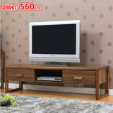 中式实木电视柜客厅组合家具1.6米简约橡木地柜液晶电视柜实木