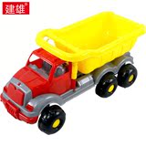 滑行汽车推土车搅拌车模型建雄惯性工程车男孩儿童沙滩玩具车宝宝