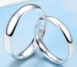 个性情侣戒指纯银可调节 开口创意仿真一对韩版刻字结婚对戒a