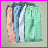俏江南短裤夏装护士裤子白色包邮粉蓝绿色大码美容院医用工作裤