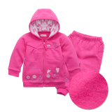 2016春秋新款女童套装宝宝长袖运动卫衣加绒儿童纯棉两件套婴儿服