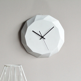 创意树脂电池挂钟客厅装饰品现代简约圆形14英寸时钟卧室挂饰摆件