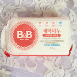 韩国 B&B保宁 婴儿洗衣香皂 进口宝宝抗菌BB皂 洋槐香草味200G